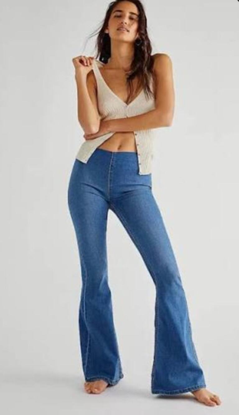 Free People Penny Pull On Flare Jeans, Size 28